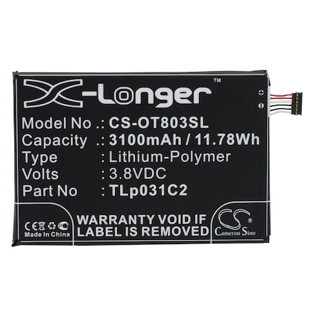 Bsc Preferred Orange Nura Mobile Phone Replacement Battery CS-OT803SL.2